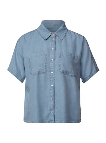 Street One Halbarmbluse in light blue soft wash