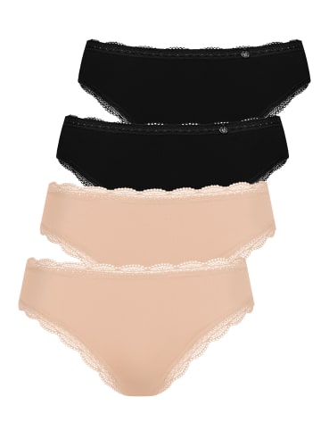 Lisca 4er Pack Slip in black-pearl shell
