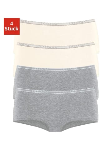 LASCANA Panty in grau-meliert, creme