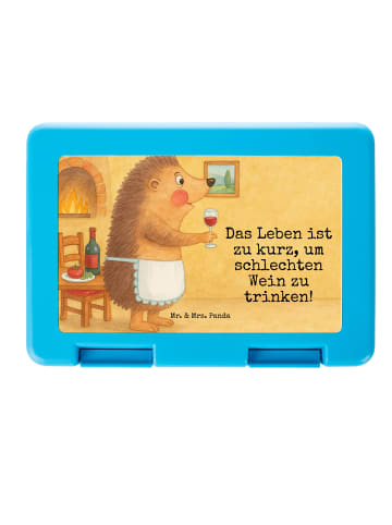 Mr. & Mrs. Panda Lunchbox Igel Wein Design mit Spruch in Weiß