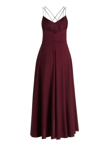Vera Mont Abendkleid mit Volant in Deep Dahlia