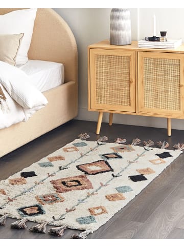 Beliani Kurzflor ESKISEHIR in Bunt/Beige - (W) 80 x (H) 1.5 x (L) 150 cm