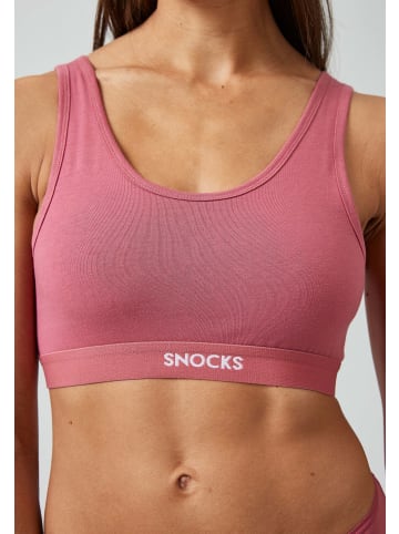 SNOCKS Soft BH aus Bio-Baumwolle Mauve 1 Stück