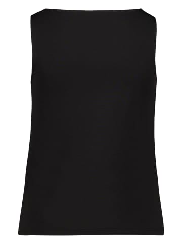 Zero Basic Shirt mit U-Boot-Ausschnitt in Black Beauty