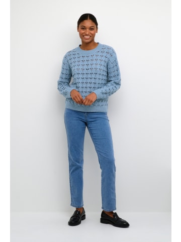 Kaffe Strickpullover KAelena in Faded Denim