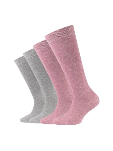 camano Kniestrümpfe 4er Pack ca-soft in chalk pink melange