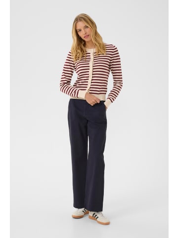PART TWO Strickjacke TanishaPW Relaxed fit in Tawny Port Stripe