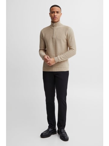 11 Project Troyer PRTillmann Fine-Knit Troyer - 21301005ME  Modischer Pullover mit Troyerkragen in Beige