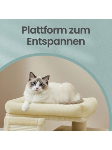 Feandrea Katzenbaum Clawfy in Beige - (B)39.2 x (H)46.4 x (T)51 cm