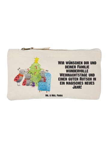 Mr. & Mrs. Panda Schulmäppchen Weihnachten Smörle mit Spruch in Weiß