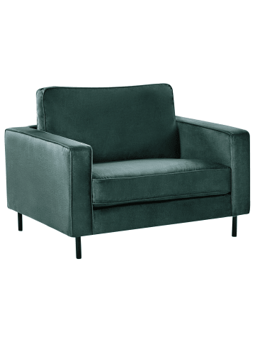 Beliani Sessel SAVALEN in Grün/Schwarz - (W) 117 x (H) 87 x (L) 91 cm