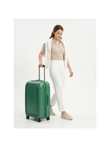 Mandarina Duck Logoduck + 4 Rollen Trolley L 75 cm foliage green