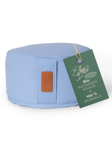 DoYourFitness Yoga-Kissen Vishnu gefüllt Buchweizen hellblau rund Blau