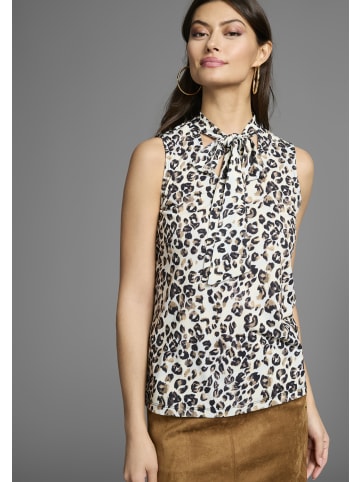 Laura Scott Shirttop in beige-leo-gemustert