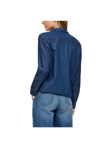 S.OLIVER RED LABEL Langarmbluse in Blau
