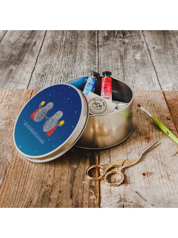 Mr. & Mrs. Panda Aufbewahrungsbox Sternzeichen Zwilling mit Spruch in Sternenhimmel Blau