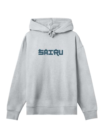 F4NT4STIC Hoodie Koi Fish Japan Streetstyle in grau meliert