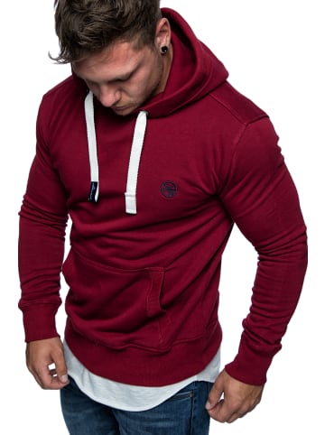 Amaci&Sons Kapuzenpullover WATERBURY in Bordeaux