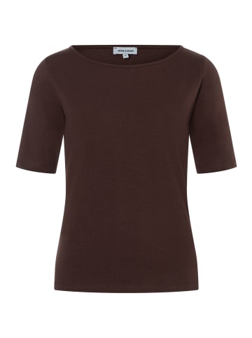 More & More unkompliziertes Stretch-Baumwollshirt in chocolate