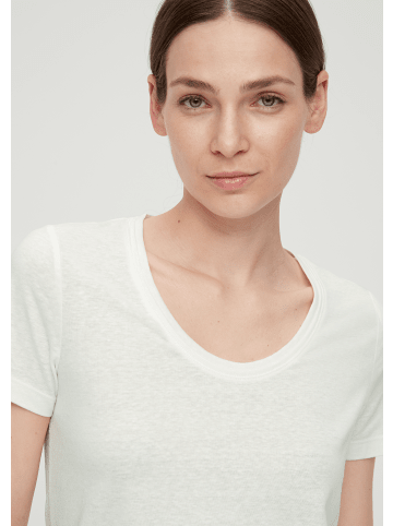 s.Oliver T-Shirt kurzarm in Creme