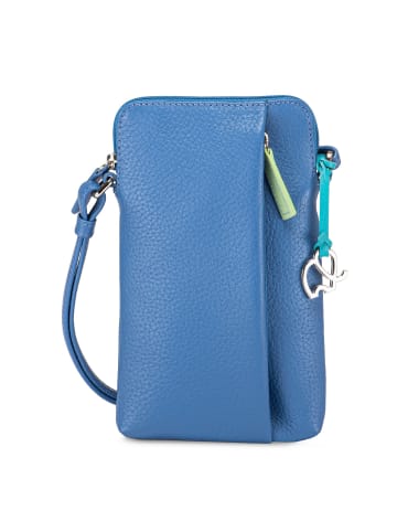MYWALIT Handytasche Leder 12 cm in pitch blue