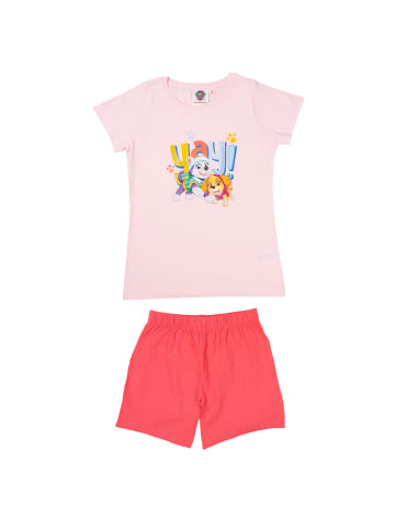 United Labels Paw Patrol Schlafanzug - Skye und Everest  Kurzarm in rosa/pink