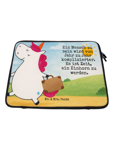 Mr. & Mrs. Panda Laptop Schutzhülle Einhorn Koffer Design mit Sp... in Weiß