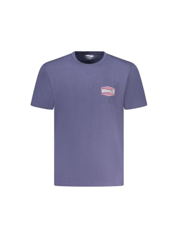 Wrangler Blaues Baumwollhemd