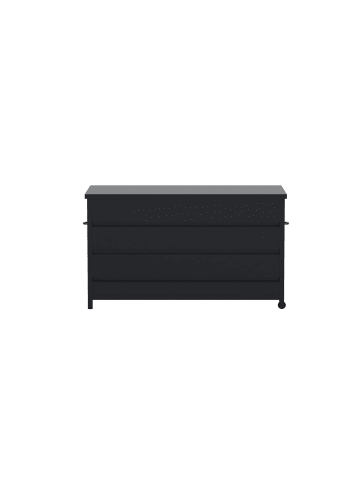 ebuy24 Auflagenbox Nisis Schwarz 130 x 60 cm