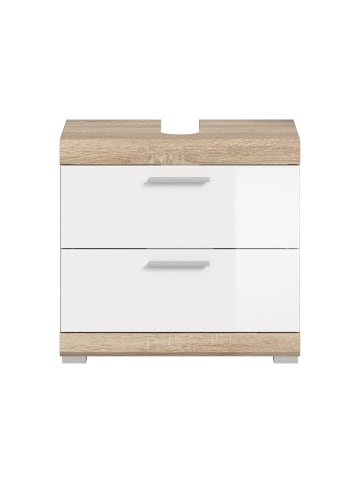 ebuy24 Waschbeckenunterschrank Lambada Weiß 60 x 34 cm