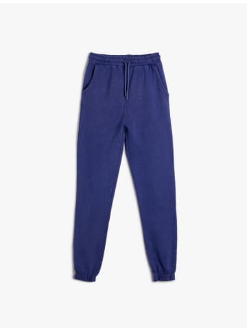 KOTON Sweathose in Marineblau Gemustert