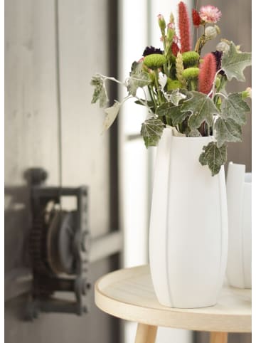 Kaiser Porzellan Vase " Ova " in Biskuit weiß