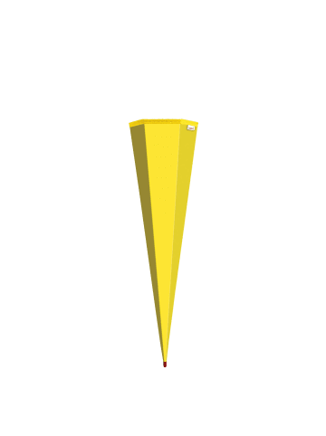 Schultüten-Rohling groß 85 cm in Gelb