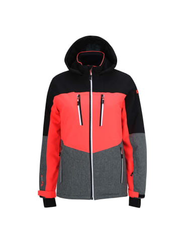 Killtec Skijacke / Winterjacke mit Kapuze und Schneefang in Pink