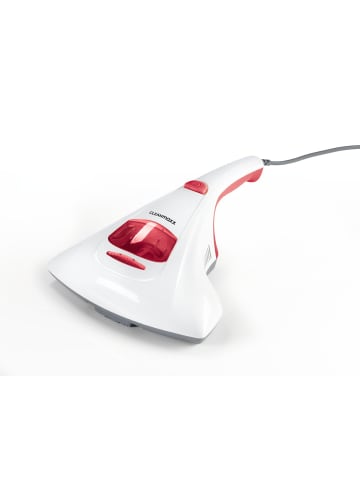 Clean Maxx Milben-Handstaubsauger mit UV-C-Licht 300W weiß/rot inkl. 2 Ersatzfilter Weiß