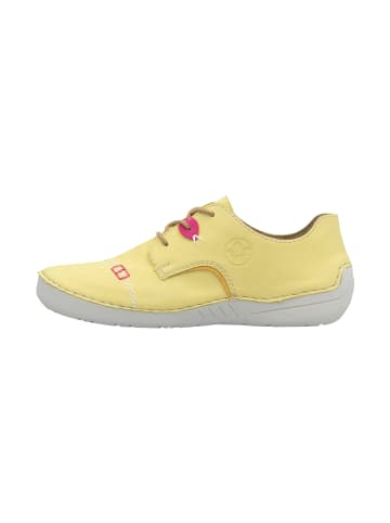 rieker Valletta Low-Top-Sneaker mit Schnürung Gelb