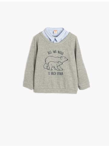 KOTON Sweatshirt in Grau