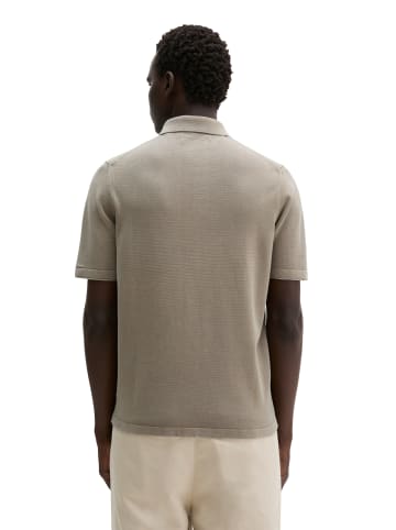 Marc O'Polo Strick-Poloshirt regular in Frozen Taupe
