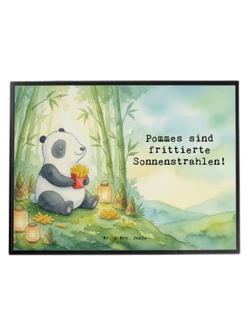 Mr. & Mrs. Panda Schreibunterlage Panda beflügelt Pommes Design ... in Weiß