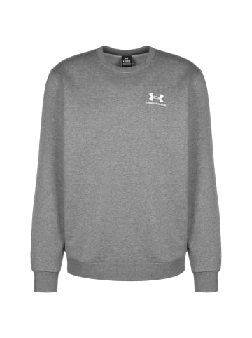 Under Armour Trainingspullover Essential Fleece Crew in grau