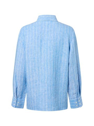 SAMSOE & SAMSOE Bluse Sanot in hellblau weiß