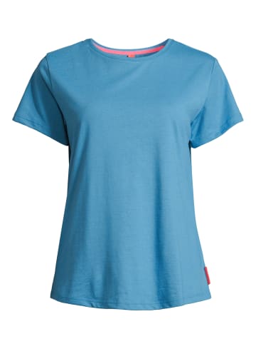 Salzhaut Rundhals T-Shirt für Damen in blau