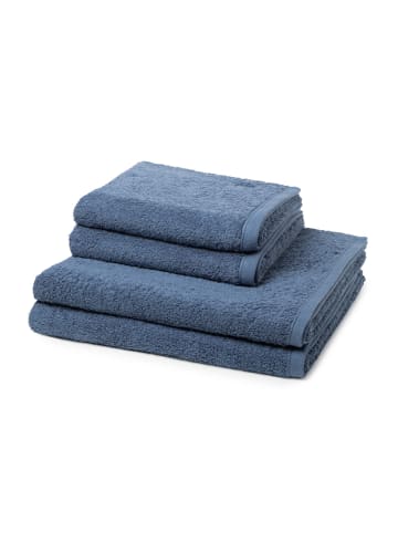 Ross 2 X Handtuch 2 X Duschtuch - im Set Vita in Denim