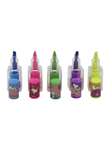 Snoopy Marker Set 5 Farben Textmarker Filzstifte Schreibwaren