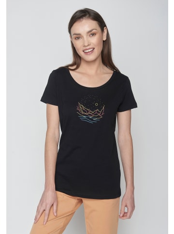 GreenBomb Loves Nature Mountain Stars in Schwarz