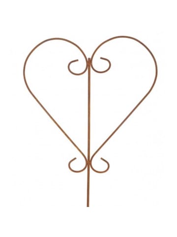 AltoBelli Gartenstecker CUORE Herz Stab Metall Echt Rost 106 cm
