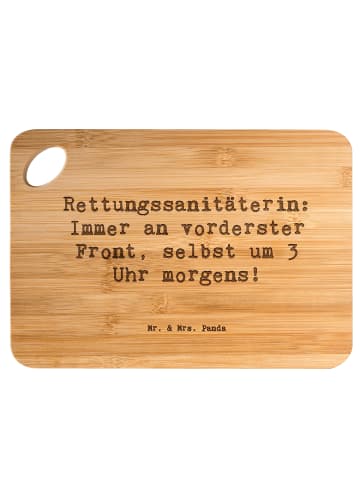 Mr. & Mrs. Panda Holzbrettchen Spruch Rettungssanitäterin Mut mi... in Braun