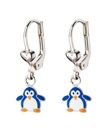 schmuck23 Silber-Ohrringe 925 Pinguin 0,7 cm x 0,8 cm