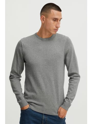 BLEND Strickpullover Pullover in Mittelgrau