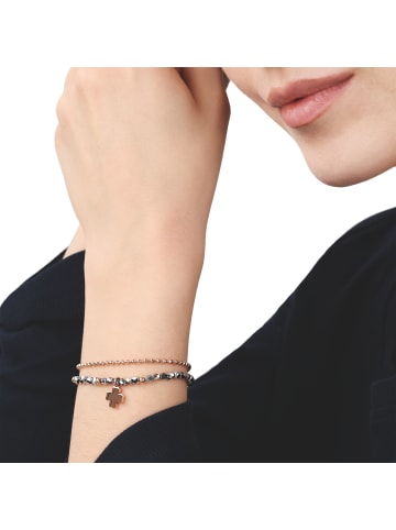 Tom Tailor Armband Edelstahl, IP rose in rosefarben